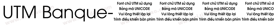 UTM Banque字体转换